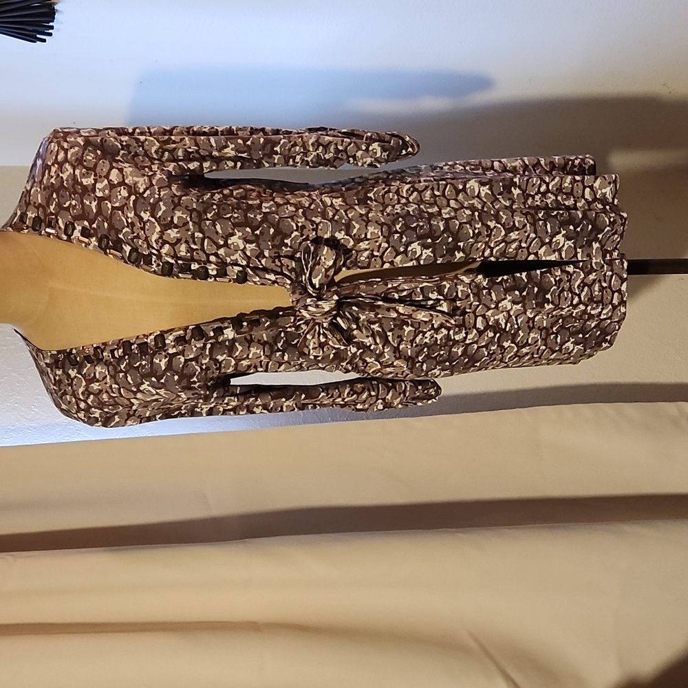 CAbi over jacket large multi color mauve